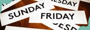 Names of the Days in Spanish